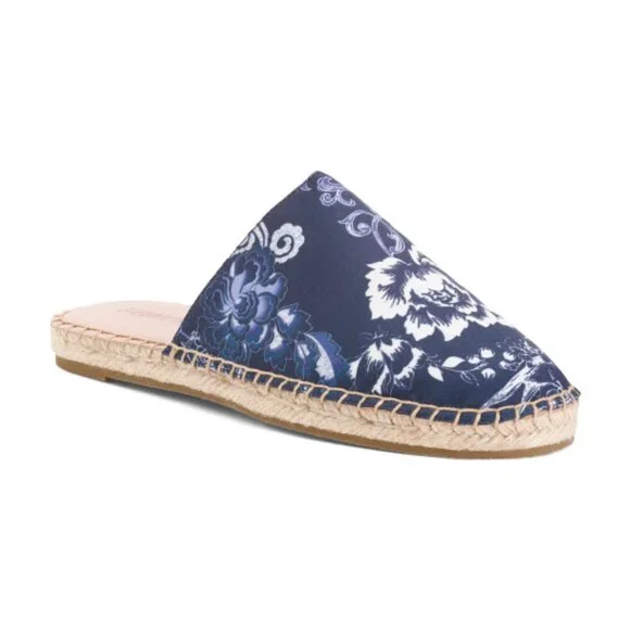 NEW JOHNNY WAS Olivia Mule Espadrille Flats olivia print for women 122tn - Picture 2 of 7